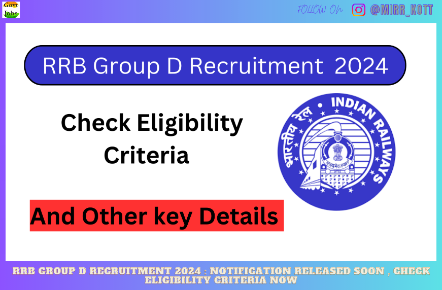 RRB Group D Recruitment 2024