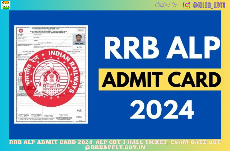 RRB ALP Admit Card 2024